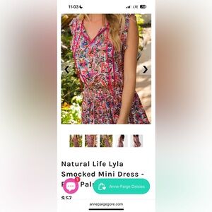 Natural Life Boho Hippie Floral Multicolor Mini Dress XL